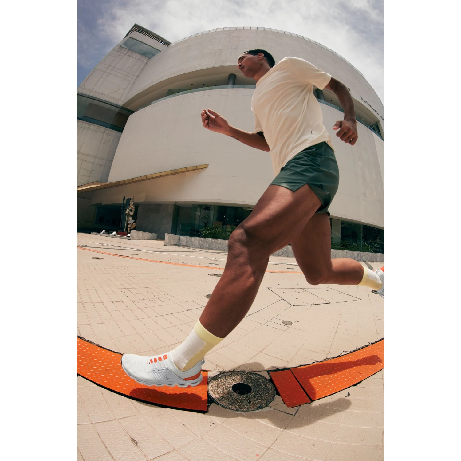 On Running On Cloudswift 3 Running Shoe - Ivory & Flame 8 On Running On Cloudswift 3 Running Shoe - Ivory & Flame - Image 8