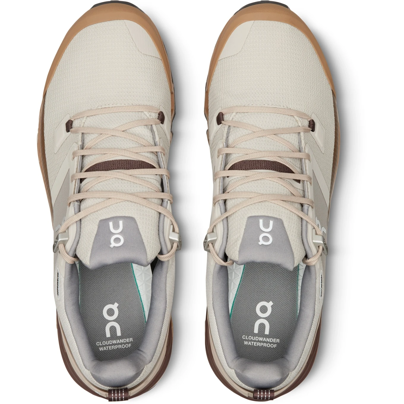 On Running On Cloudwander Waterproof Hiking Shoe - Pearl & Root 5 On Running On Cloudwander Waterproof Hiking Shoe - Pearl & Root - Image 5