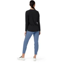 On Running On Comfort Long-T Women Long Sleeve Running Shirt - Black -On Running Shop on comfort long t women long sleeve running shirt black 4 948953