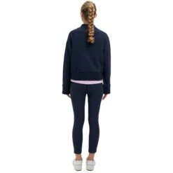 On Running On Crew Neck Women Sweatshirt - Navy -On Running Shop on crew neck women sweatshirt navy 4 1150392