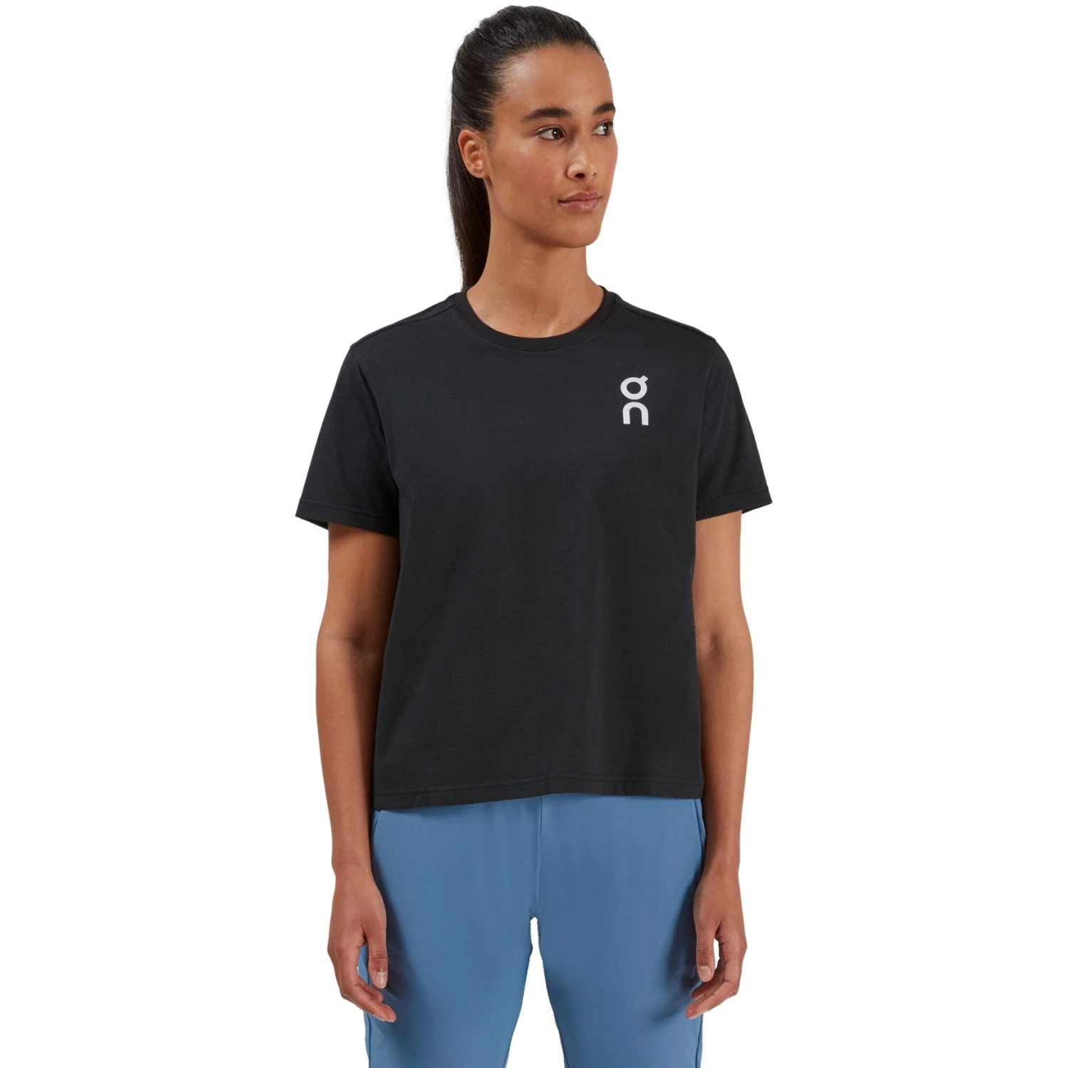 On Running On Graphic-T Women T-Shirt - Black 2 On Running On Graphic-T Women T-Shirt - Black - Image 2