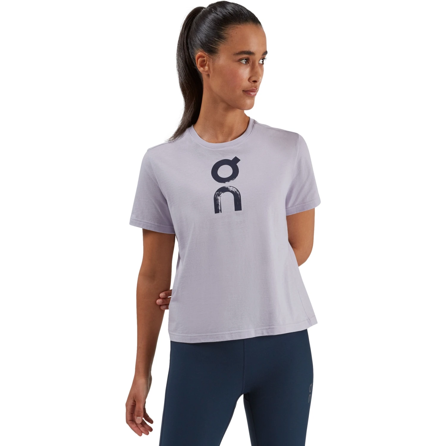 On Running On Graphic-T Women T-Shirt - Lilac 2 On Running On Graphic-T Women T-Shirt - Lilac - Image 2