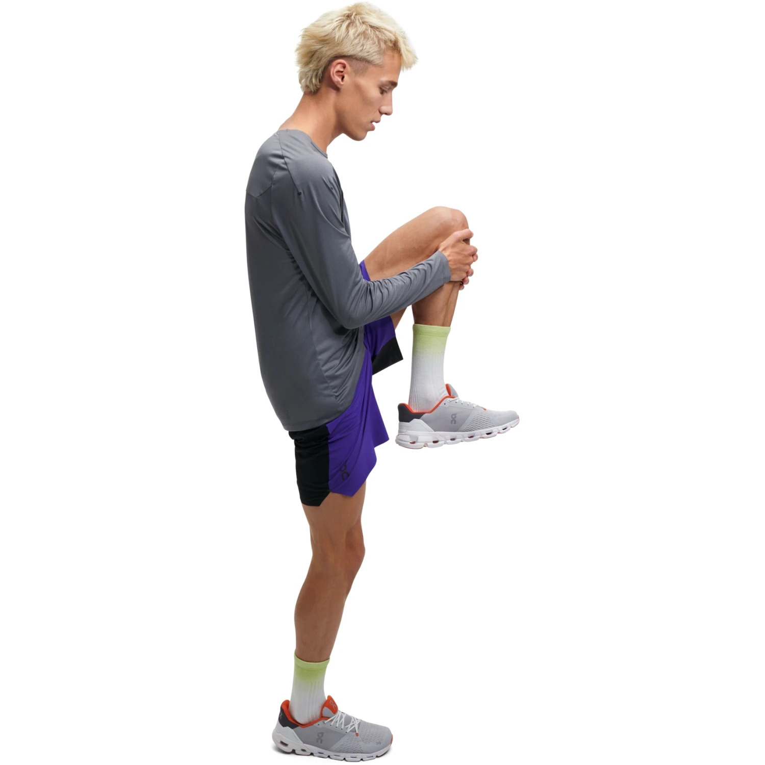 On Running On Performance Long-T Running Shirt - Rock 2 On Running On Performance Long-T Running Shirt - Rock - Image 2