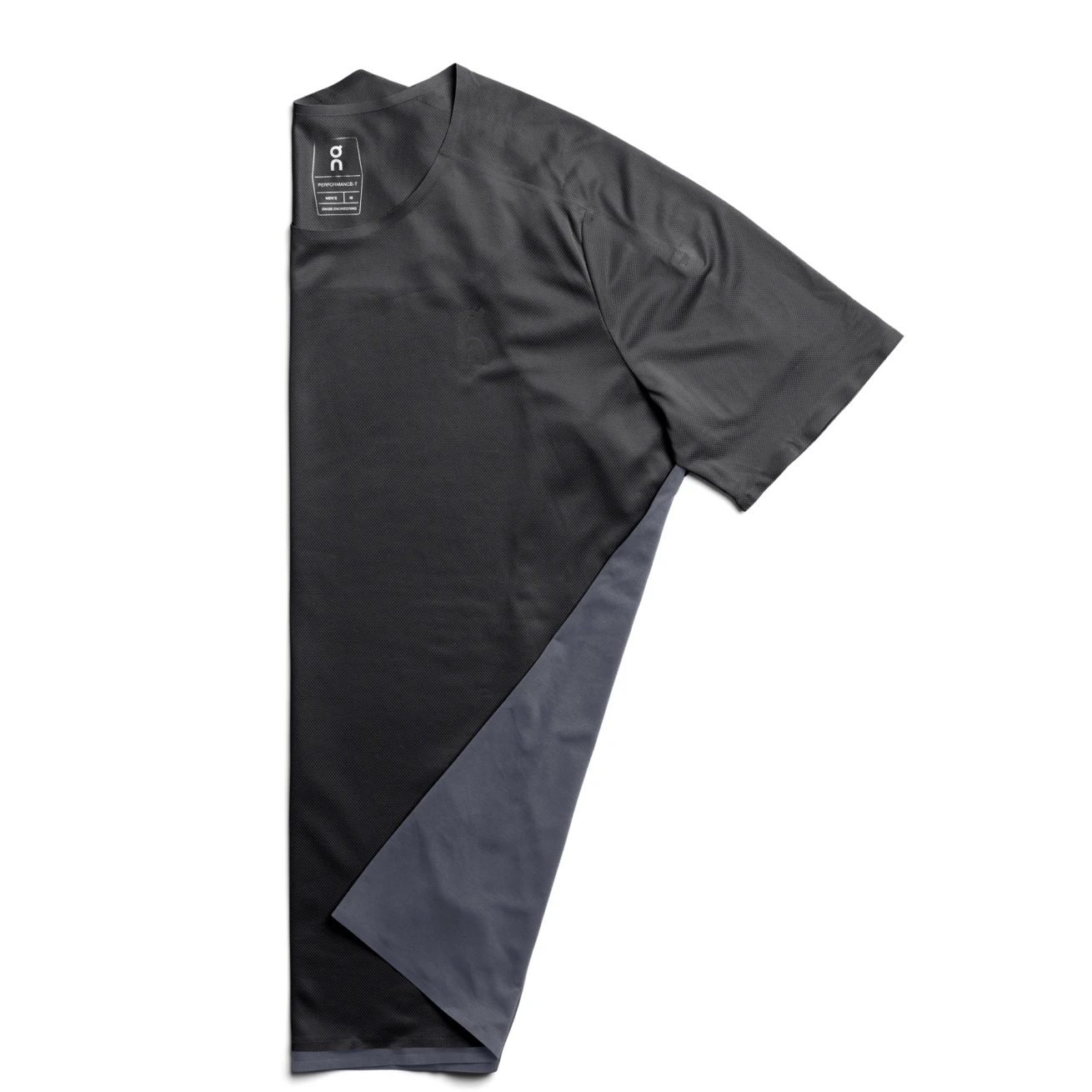 On Running On Performance-T Running Shirt - Black & Dark 4 On Running On Performance-T Running Shirt - Black & Dark - Image 4