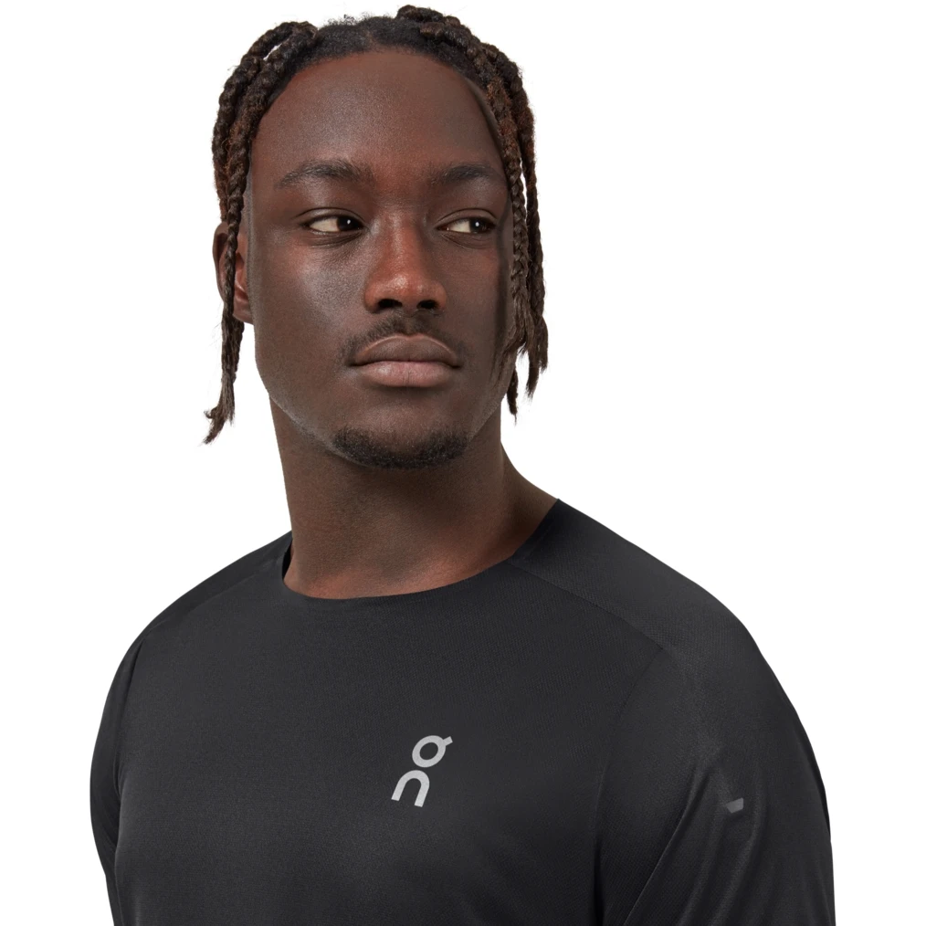 On Running On Performance-T Running Shirt - Black & Dark 5 On Running On Performance-T Running Shirt - Black & Dark - Image 5
