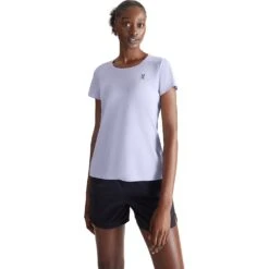 On Running On Performance-T Women Running Shirt - Lavender & Black