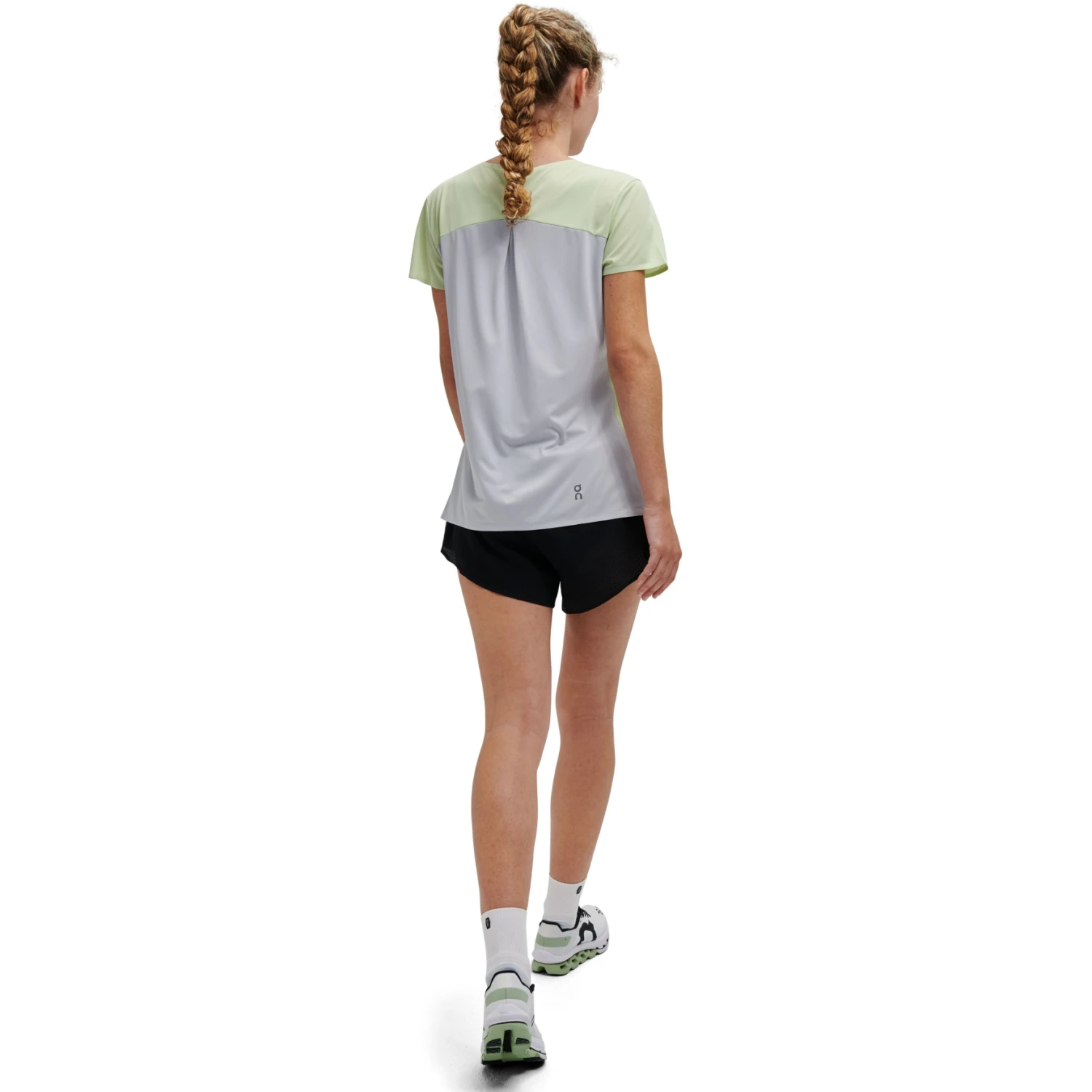On Running On Performance-T Women Running Shirt - Meadow & Glacier 3 On Running On Performance-T Women Running Shirt - Meadow & Glacier - Image 3