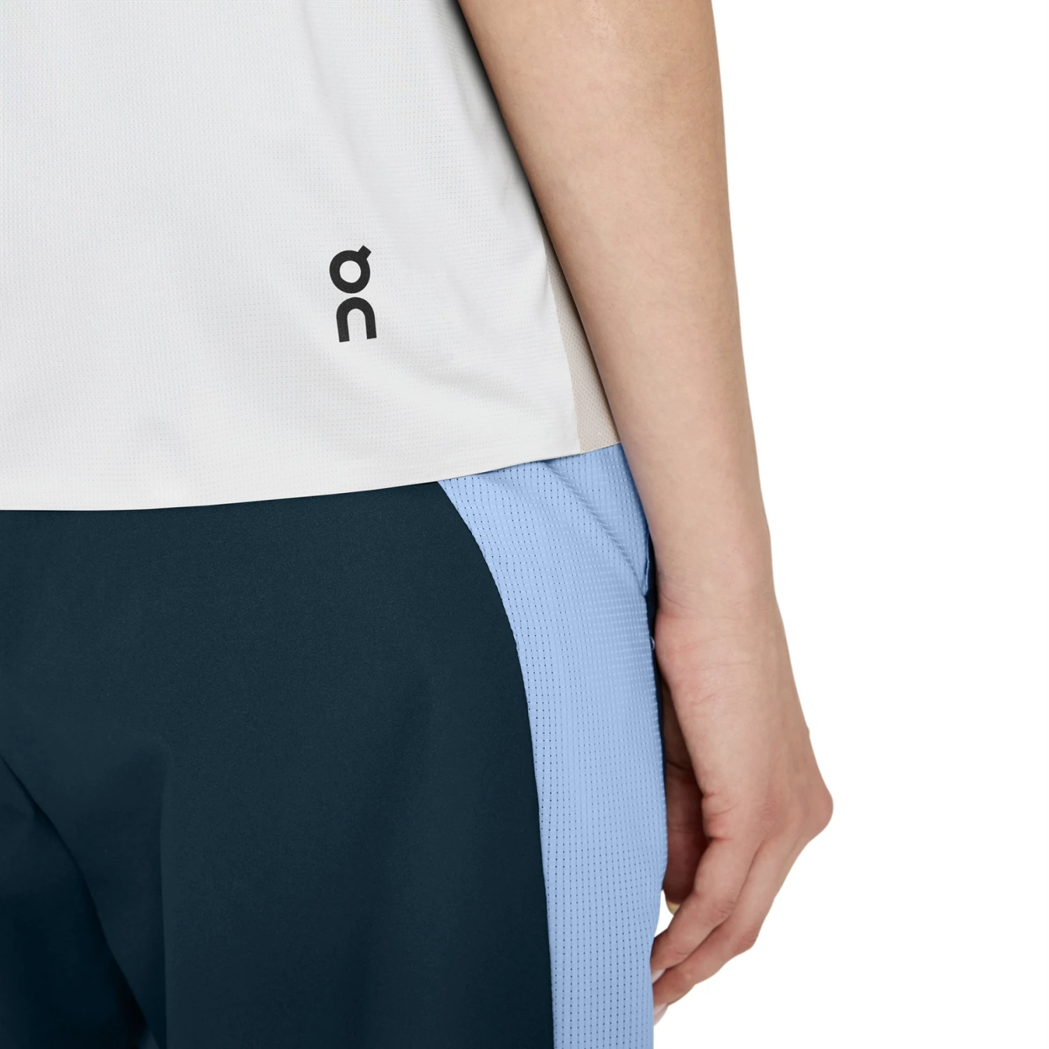 On Running On Performance-T Women Running Shirt - Pearl & Undyed-White 5 On Running On Performance-T Women Running Shirt - Pearl & Undyed-White - Image 5