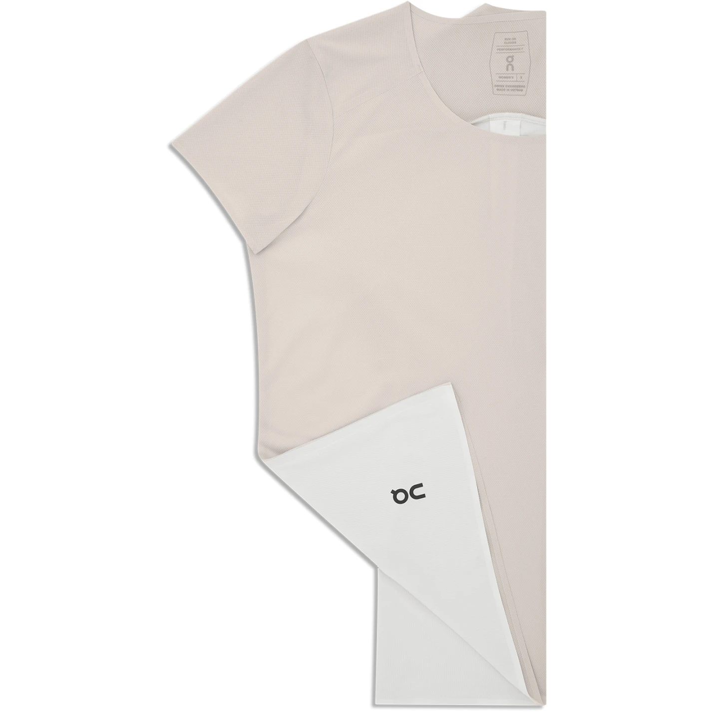 On Running On Performance-T Women Running Shirt - Pearl & Undyed-White 7 On Running On Performance-T Women Running Shirt - Pearl & Undyed-White - Image 7