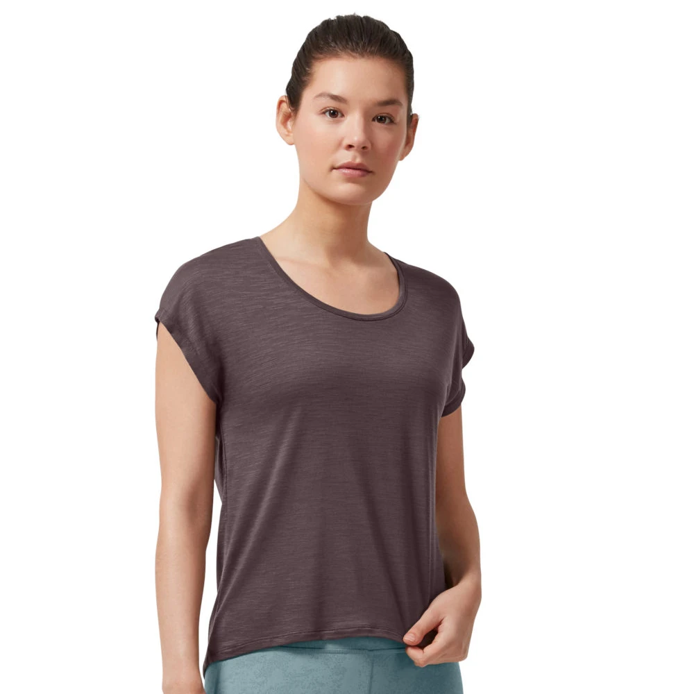 On Running On Active-T Flow Women T-Shirt - Pebble 1 On Running On Active-T Flow Women T-Shirt - Pebble