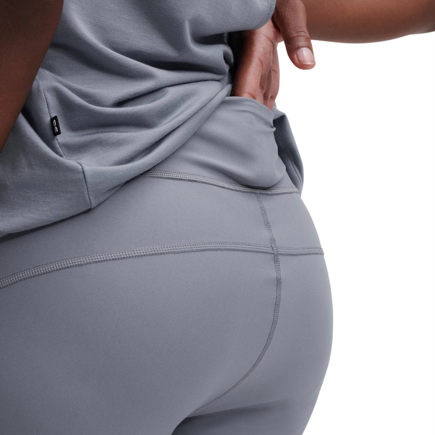 On Running On Active Tights Women - Granite 6 On Running On Active Tights Women - Granite - Image 6