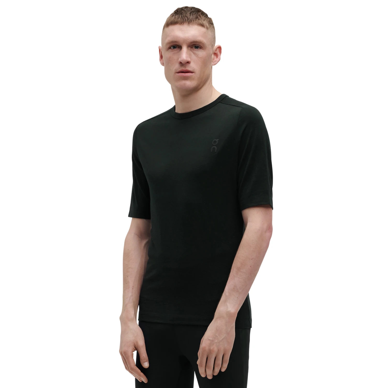 On Running On Merino-T Shirt - Black 1 On Running On Merino-T Shirt - Black