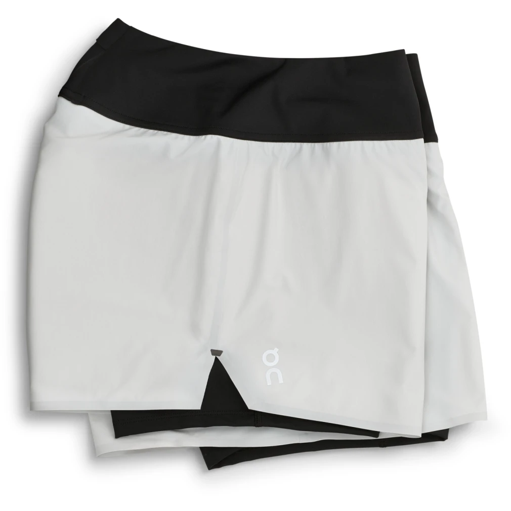 On Running Shorts Women - Glacier & Black 1 On Running Shorts Women - Glacier & Black
