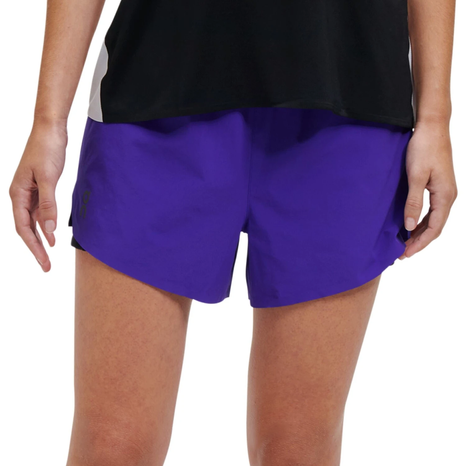 On Running Shorts Women - Twilight & Black 1 On Running Shorts Women - Twilight & Black