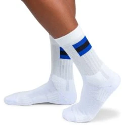 On Running On Tennis Sock Women - White & Indigo -On Running Shop on running tennis sock women white indigo 1 1263289