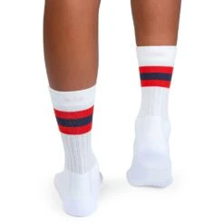 On Running On Tennis Sock Women - White & Red -On Running Shop on running tennis sock women white red 3 1263286