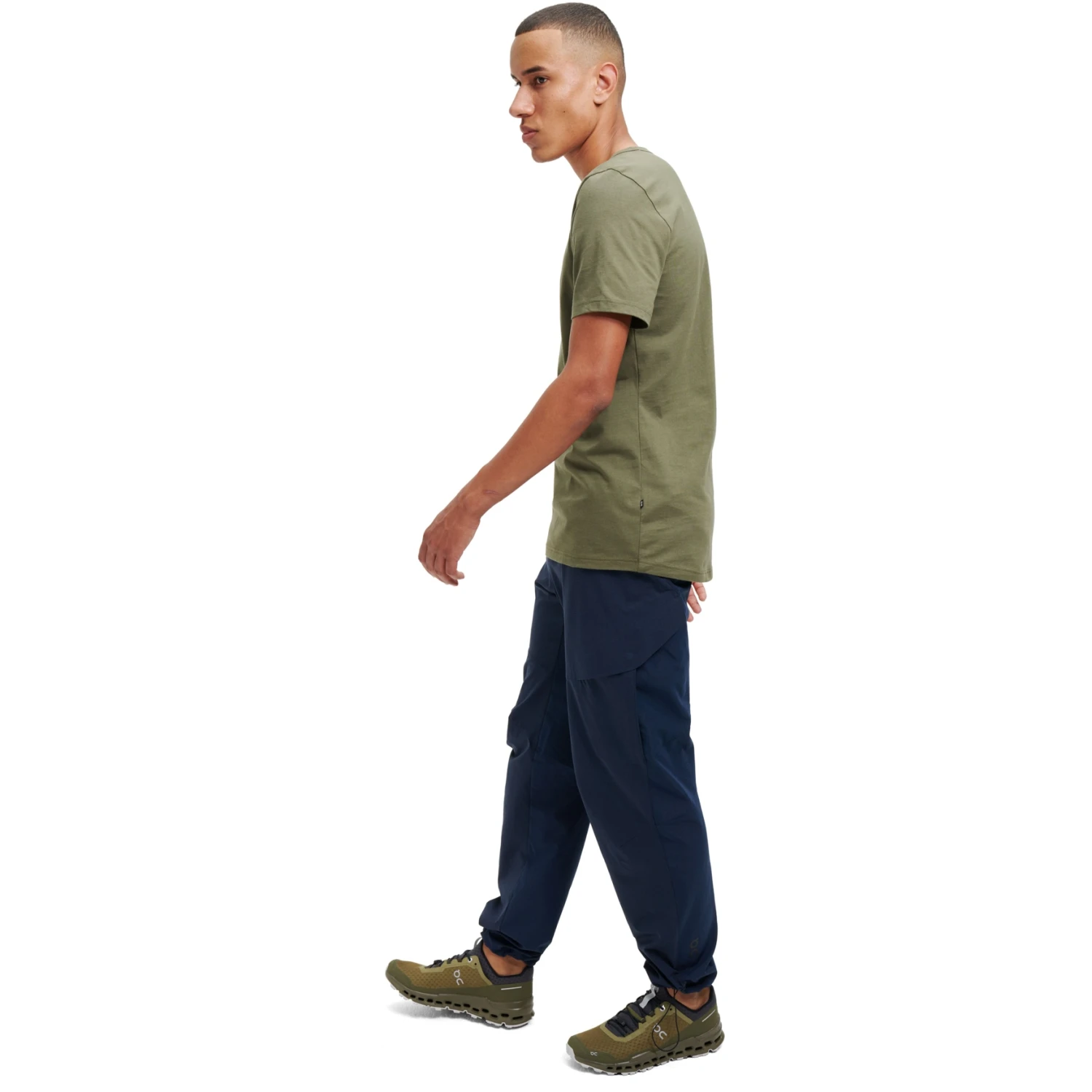 On Running On T Shirt - Olive 2 On Running On T Shirt - Olive - Image 2