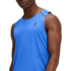 On Running On Tank-T Running Shirt - Cobalt & Black -On Running Shop on tank t running shirt cobalt black 4 1427771