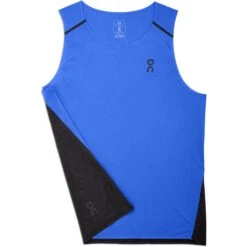 On Running On Tank-T Running Shirt - Cobalt & Black -On Running Shop on tank t running shirt cobalt black 7 1427774