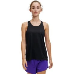 On Running On Tank-T Women Running Shirt - Black & Glacier