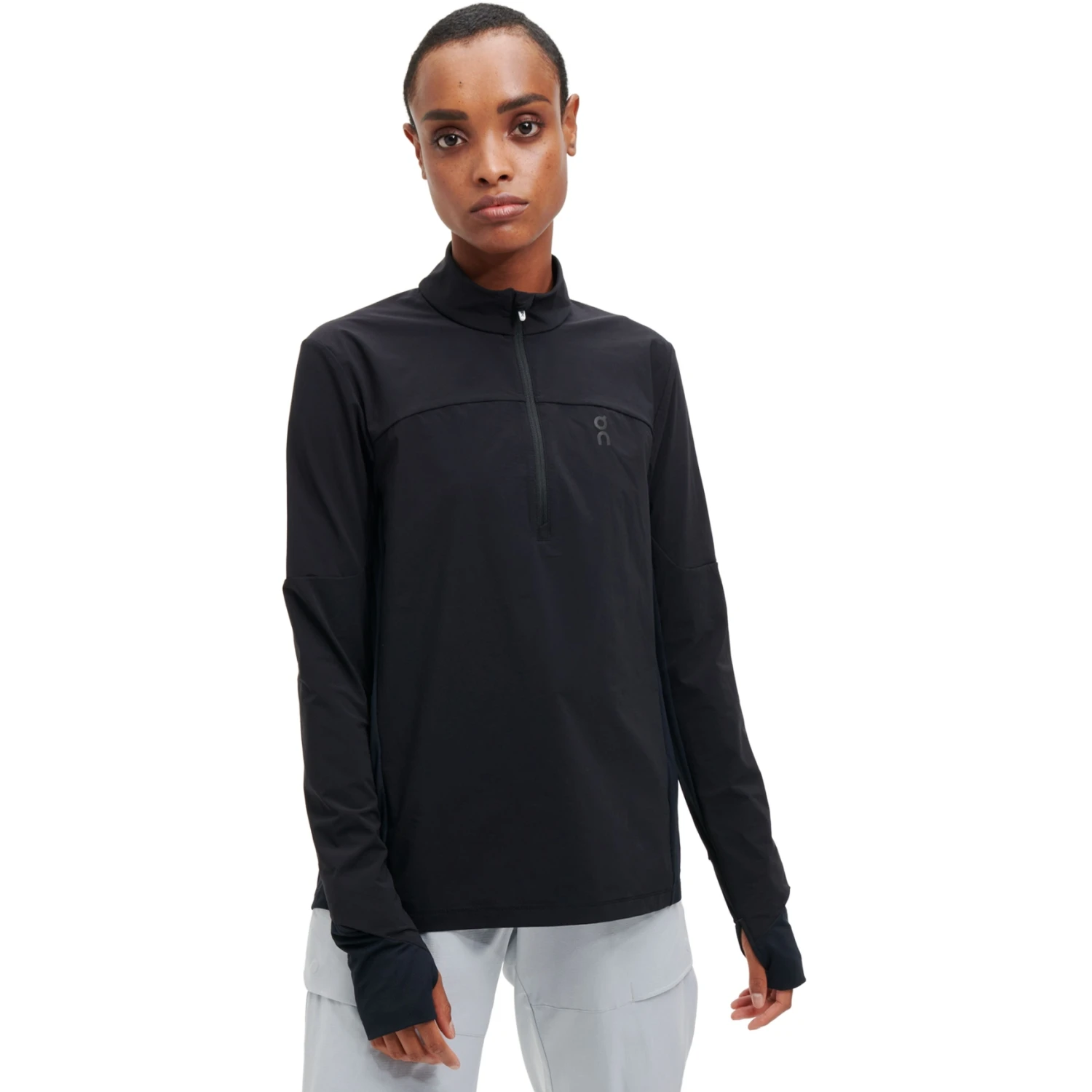 On Running On Trail Breaker Women Long Sleeve Running Shirt - Black 1 On Running On Trail Breaker Women Long Sleeve Running Shirt - Black