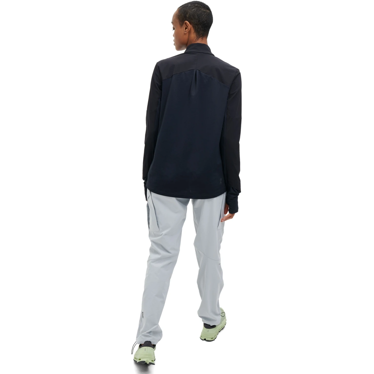 On Running On Trail Breaker Women Long Sleeve Running Shirt - Black 3 On Running On Trail Breaker Women Long Sleeve Running Shirt - Black - Image 3