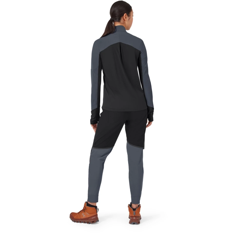 On Running On Trail Breaker Women Long Sleeve Running Shirt - Dark & Black 3 On Running On Trail Breaker Women Long Sleeve Running Shirt - Dark & Black - Image 3