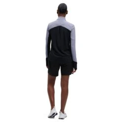 On Running On Trail Breaker Women Long Sleeve Running Shirt - Granite & Black -On Running Shop on trail breaker women long sleeve running shirt granite black 4 1278777