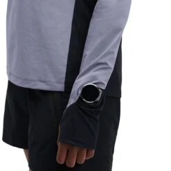 On Running On Trail Breaker Women Long Sleeve Running Shirt - Granite & Black -On Running Shop on trail breaker women long sleeve running shirt granite black 8 1278781