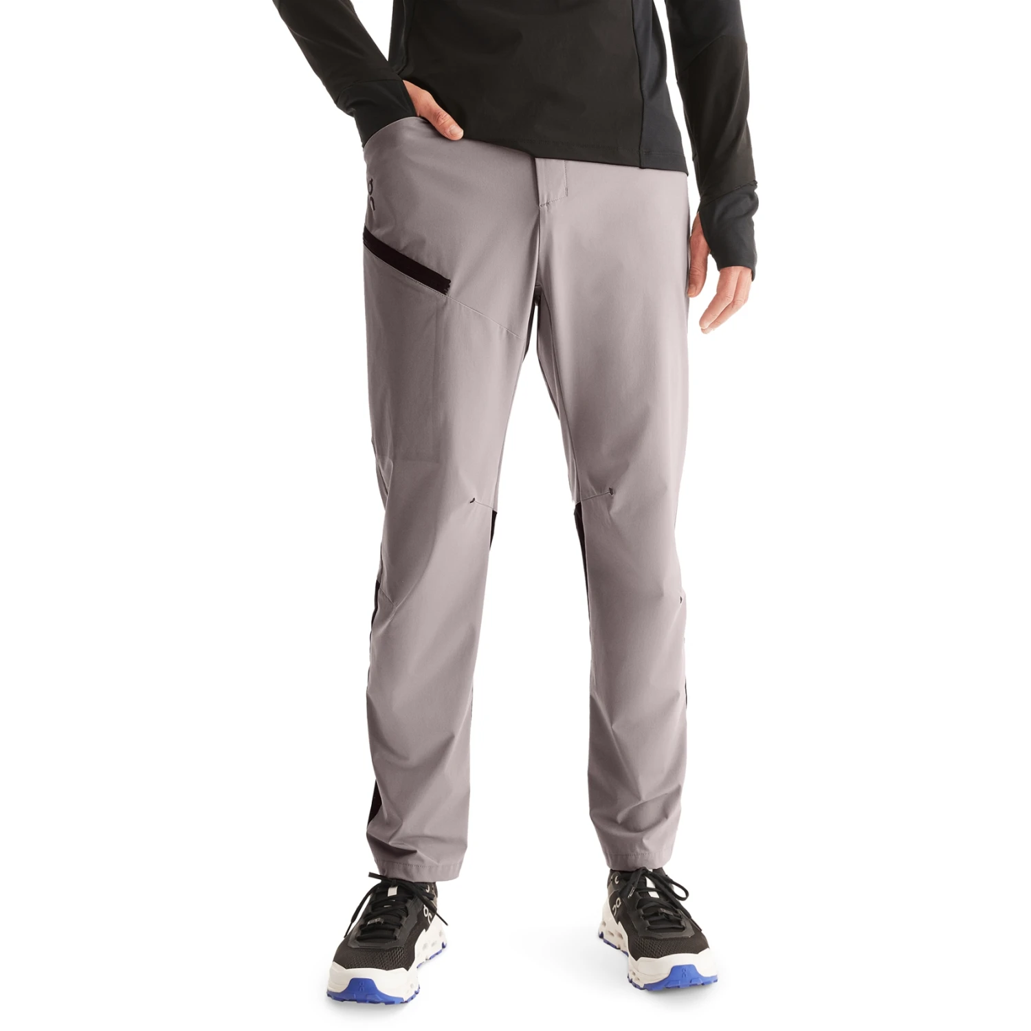 On Running On Trek Pants - Zinc & Black 5 On Running On Trek Pants - Zinc & Black - Image 5