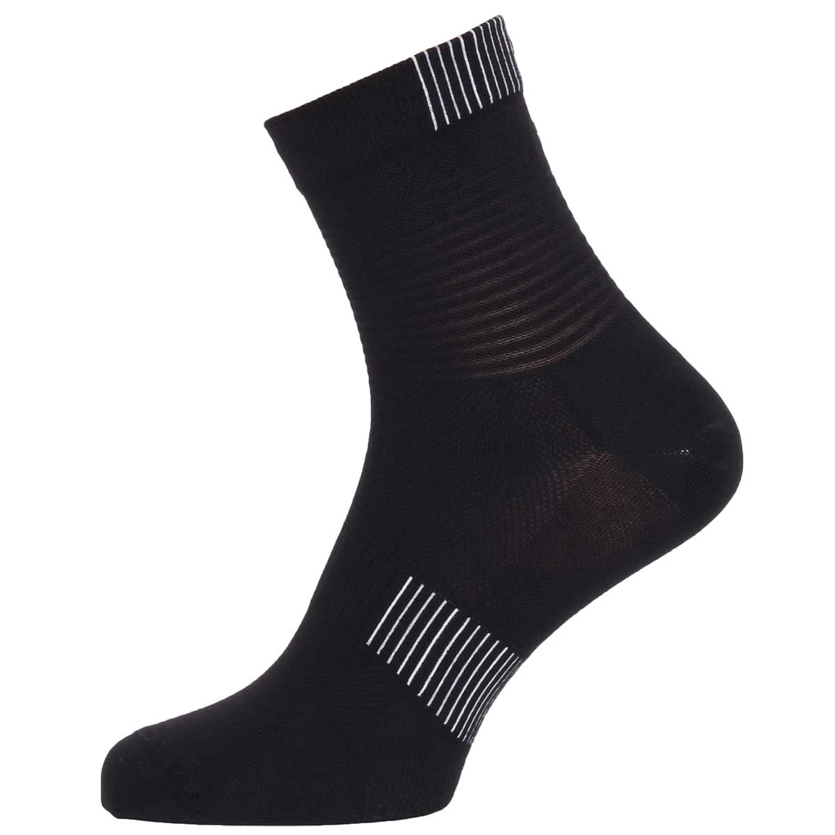 On Running On Ultralight Mid Sock Women - Black & White 1 On Running On Ultralight Mid Sock Women - Black & White