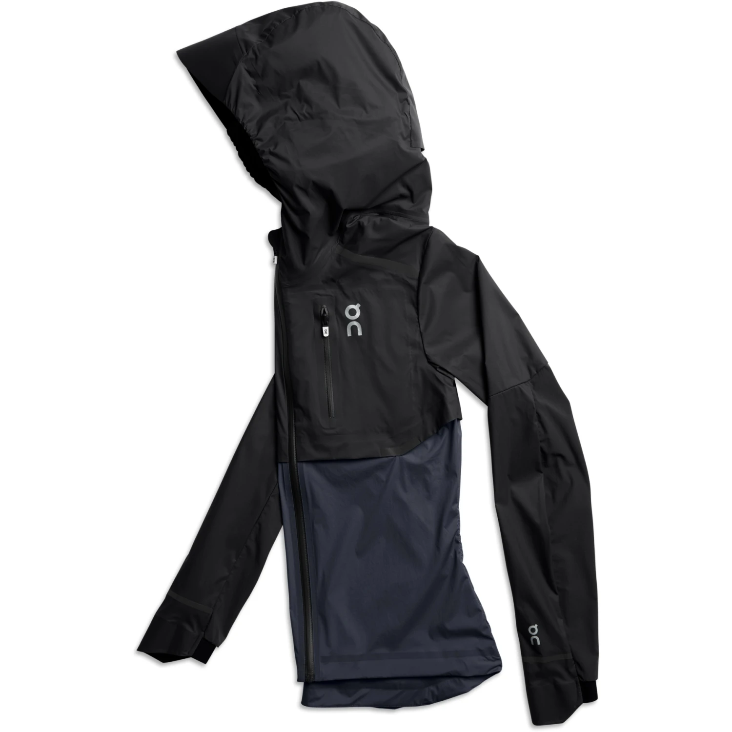 On Running On Weather Jacket Women - Black & Navy 4 On Running On Weather Jacket Women - Black & Navy - Image 4