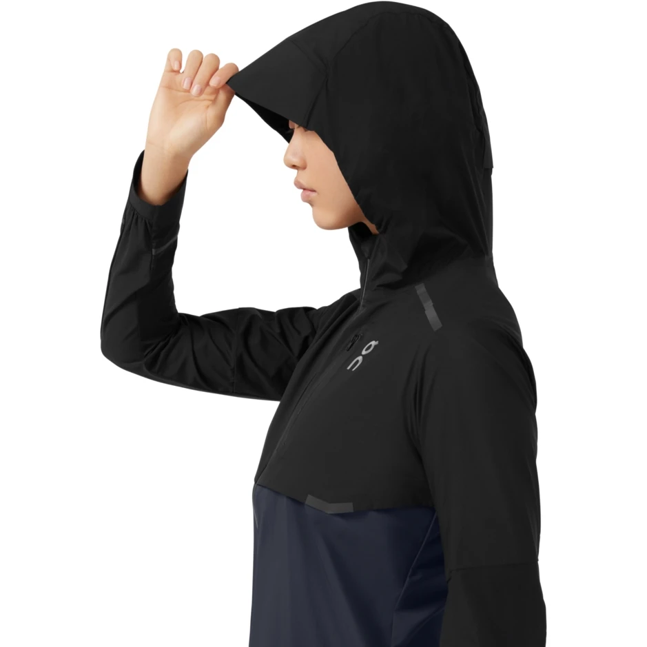 On Running On Weather Jacket Women - Black & Navy 6 On Running On Weather Jacket Women - Black & Navy - Image 6