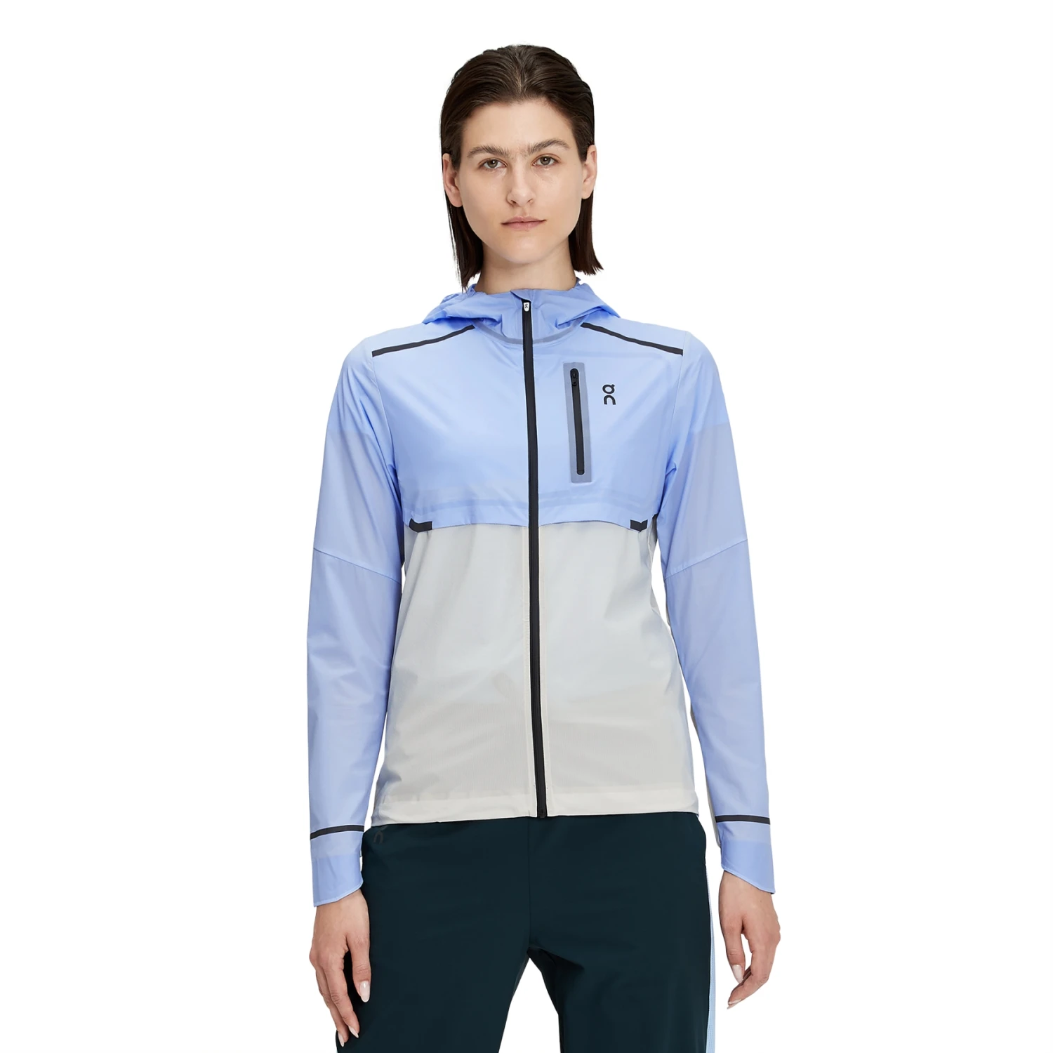 On Running On Weather Jacket Women - Stratosphere & Pearl 1 On Running On Weather Jacket Women - Stratosphere & Pearl