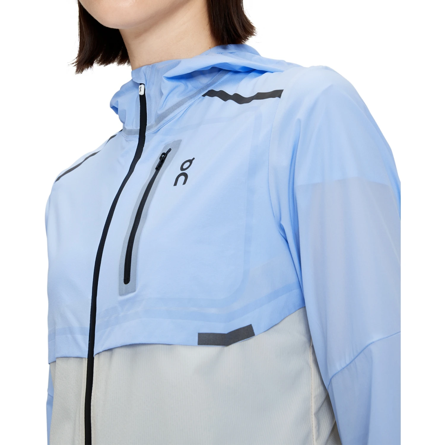On Running On Weather Jacket Women - Stratosphere & Pearl 4 On Running On Weather Jacket Women - Stratosphere & Pearl - Image 4