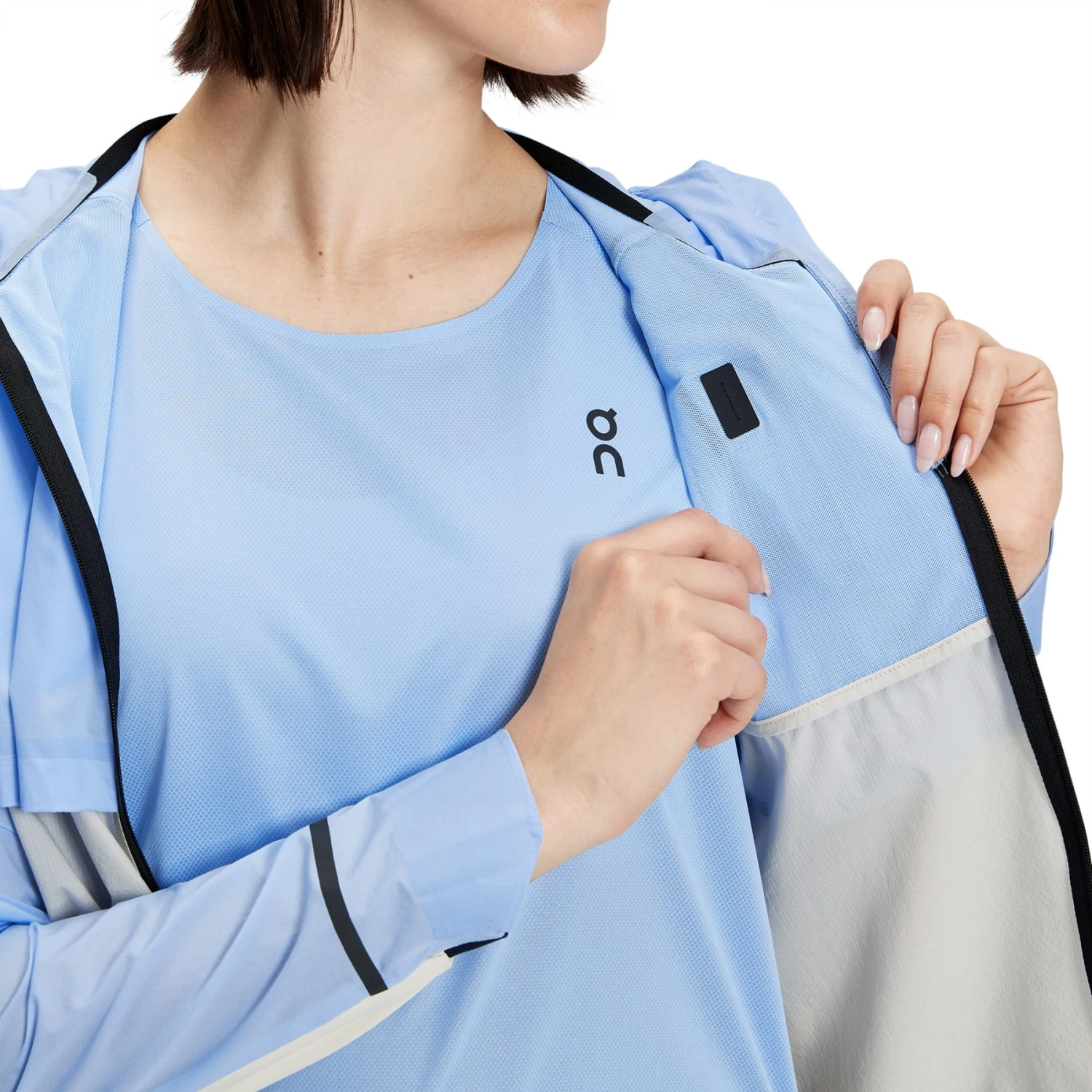 On Running On Weather Jacket Women - Stratosphere & Pearl 8 On Running On Weather Jacket Women - Stratosphere & Pearl - Image 8