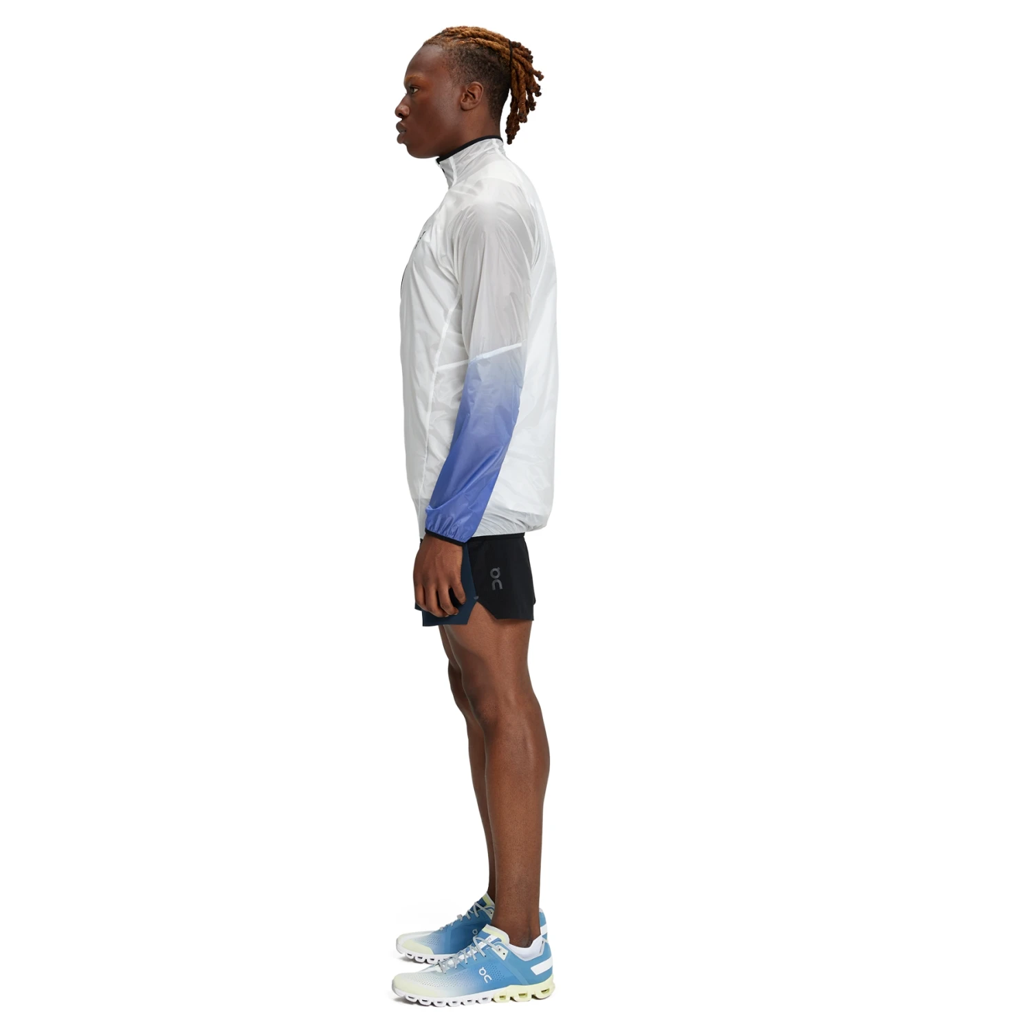 On Running On Zero Jacket - Undyed-White & Cobalt 2 On Running On Zero Jacket - Undyed-White & Cobalt - Image 2