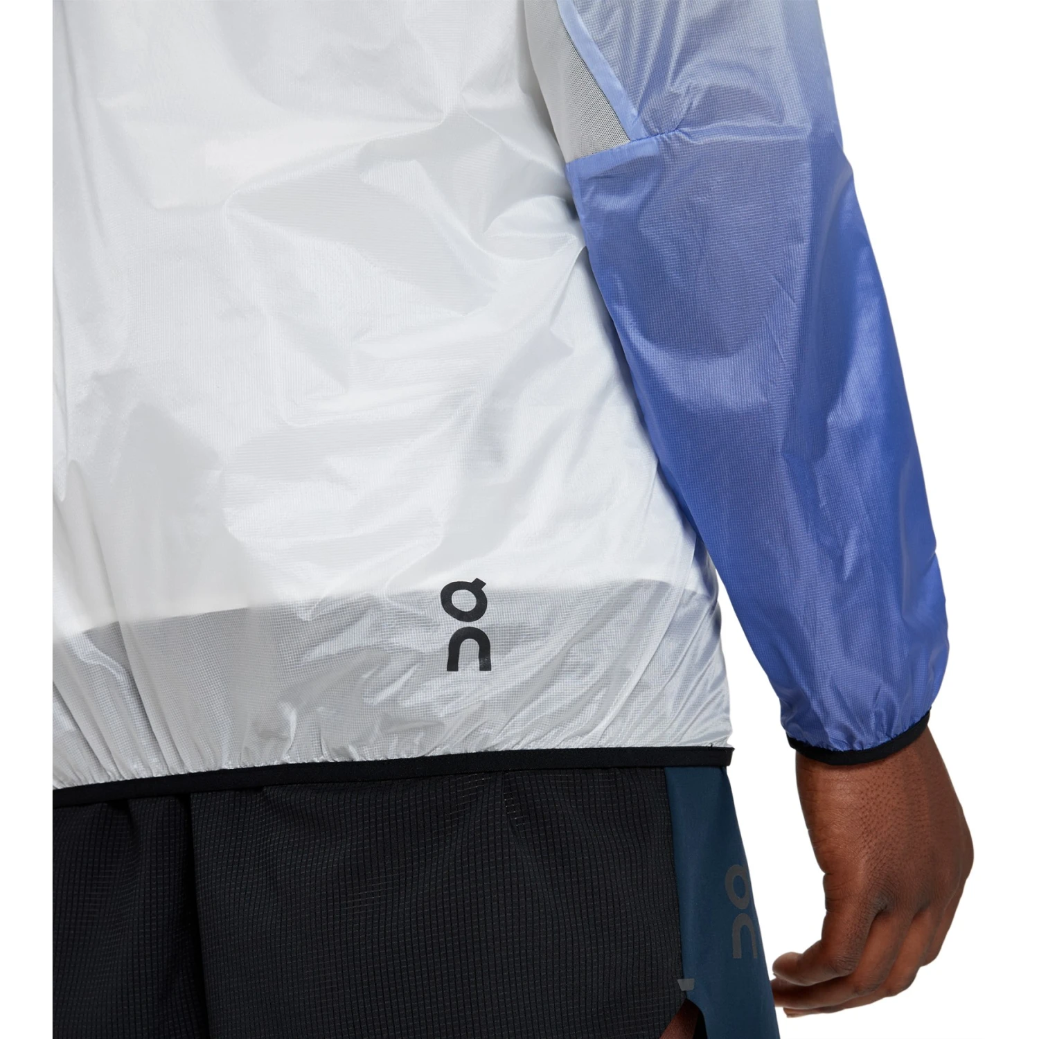 On Running On Zero Jacket - Undyed-White & Cobalt 6 On Running On Zero Jacket - Undyed-White & Cobalt - Image 6