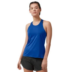 On Running On Tank-T Women Running Shirt - Indigo & Black